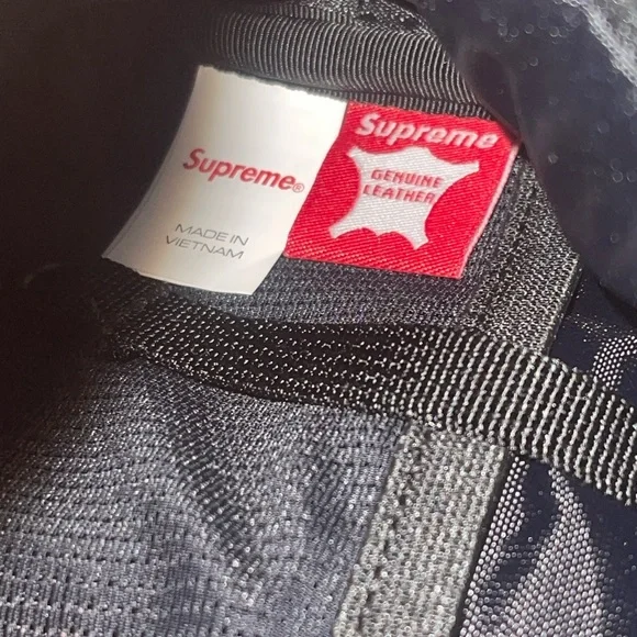 Supreme Leather Waist Bag Black (Brand New)